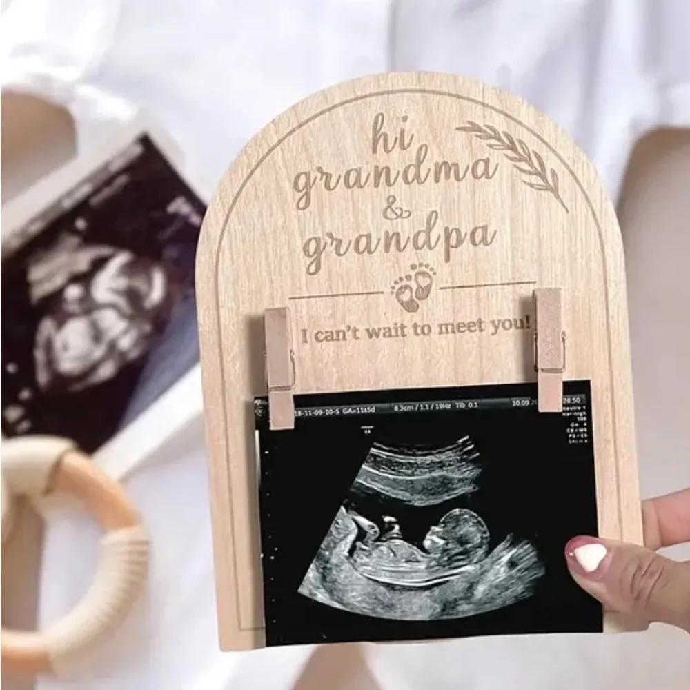 Creative Wooden Ultrasound Photo Frame
